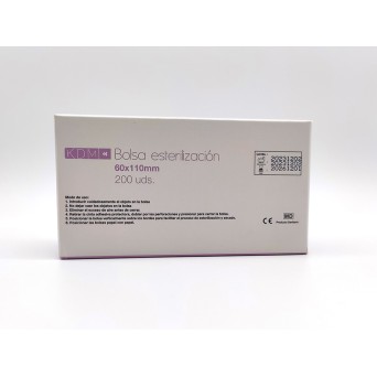 BOLSAS ESTERILIZAR KDM 6x11 cm 200 ud