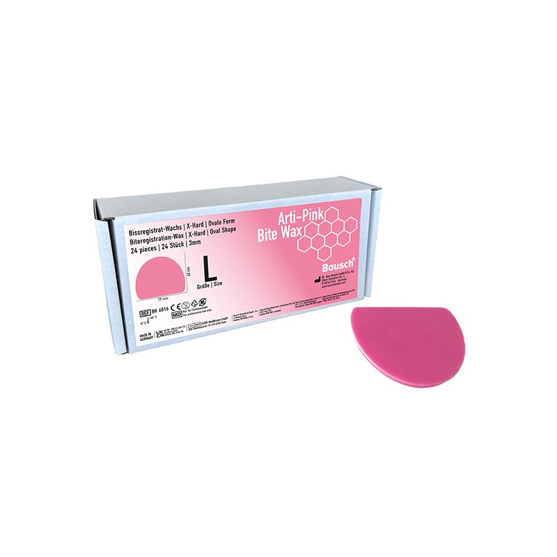 ARTI-PINK BAUSCH cera de mordida ovalada L 12 ud 
