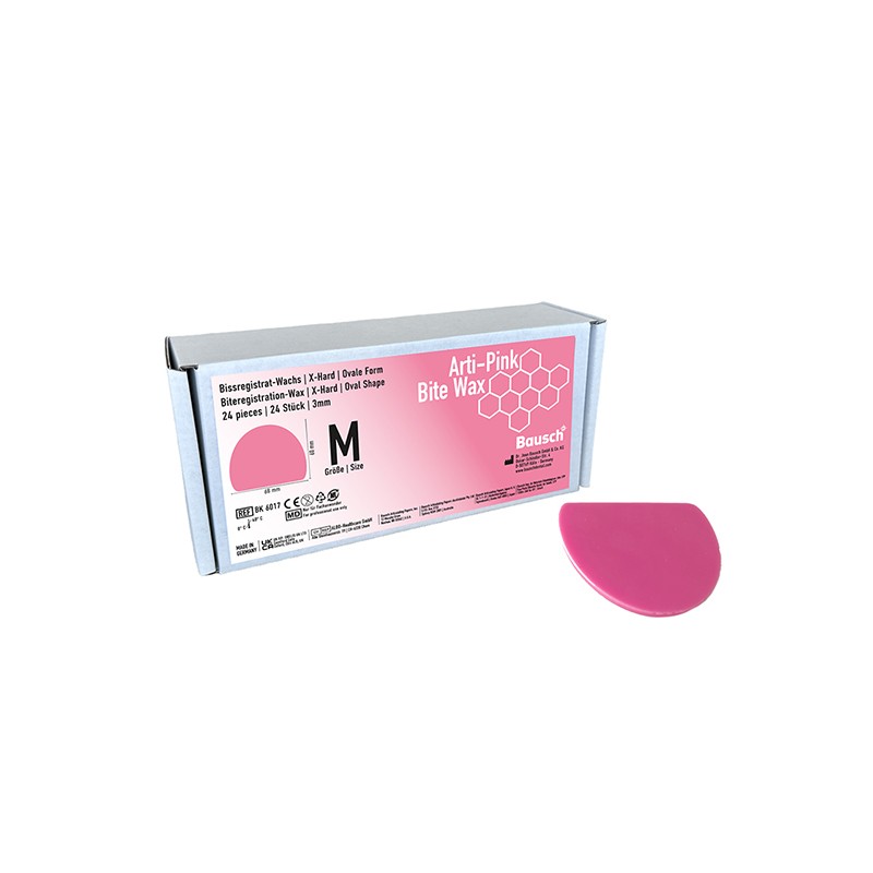 ARTI-PINK BAUSCH cera de mordida ovalada M 12 ud 