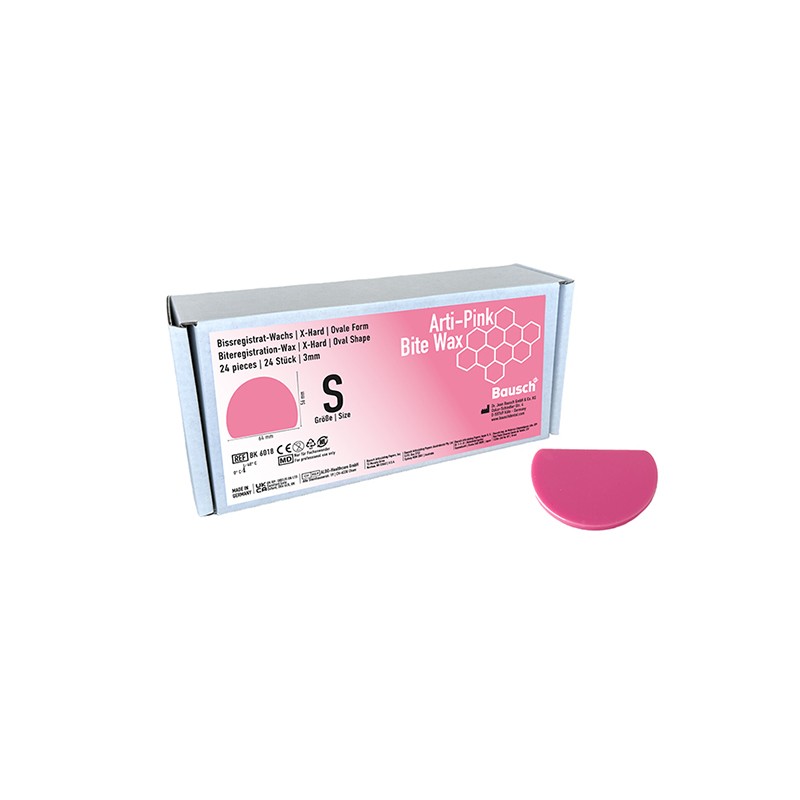 ARTI-PINK BAUSCH cera de mordida ovalada S 12 ud 