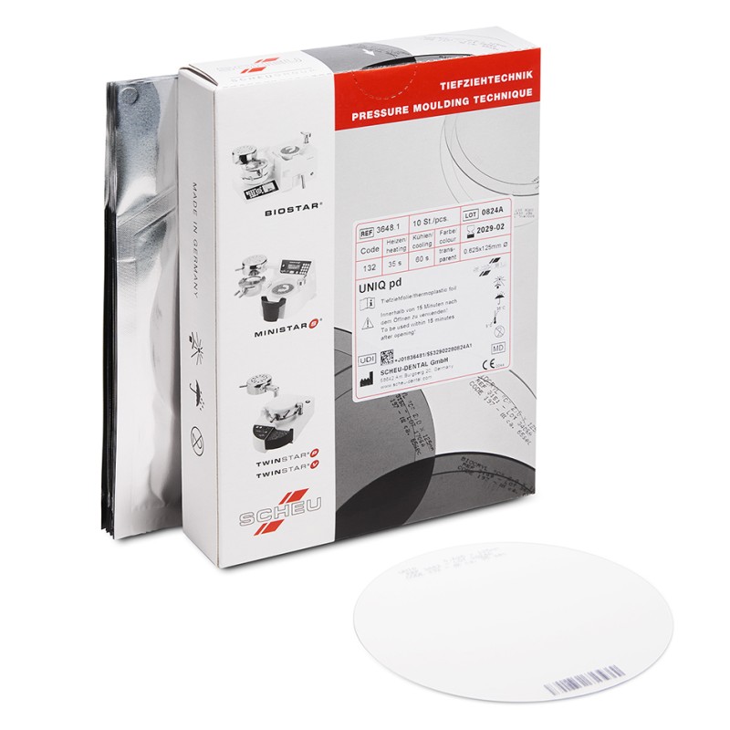 UNIQ+ pd plancha alineadora transparente 0.75x125 mm 10 ud
