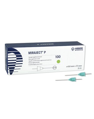 AGUJAS MIRAJECT P 21G PARA DURAPHAT 25X0.8mm 100u.