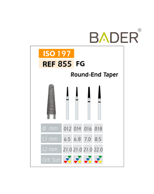 Fresas Diamante FG ISO 855-314-534-016 Verde Bader