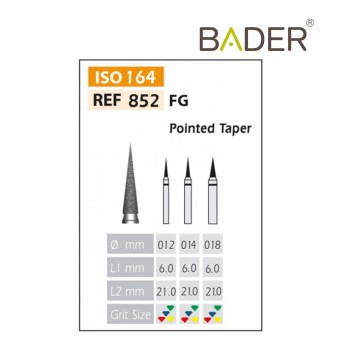 Fresas Diamante FG ISO 852-314-534-014 Verde Bader