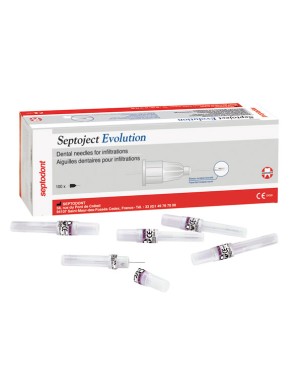 AGUJAS SEPTOJECT EVOLUTION 30G 25 0,3x25mm 100u.