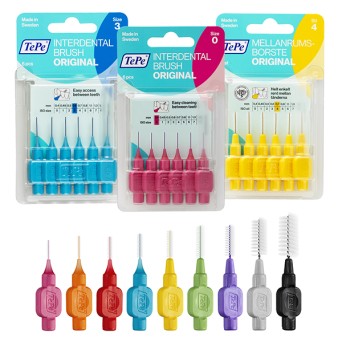 CEPILLO INTERDENTAL ROSA 0.4mm. BLISTER 6u.