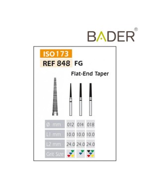 Fresas Diamante FG ISO 848-314-534-018 Verde Bader