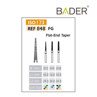 Fresas Diamante FG ISO 848-314-534-014 Verde Bader