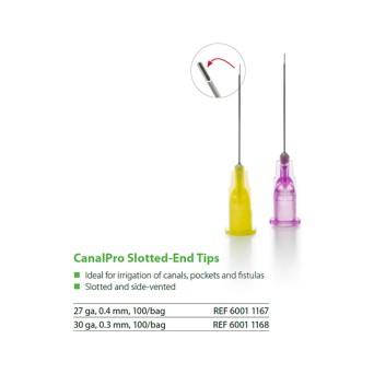CANAL PRO PUNTAS SLOTTED-END 30GA 100u.