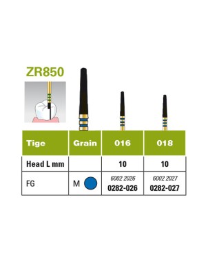 G850Z-314-018-010-M FG DIAMANTE ZIRCONIO 5u.