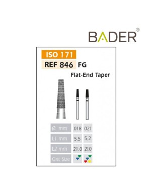 Fresas FG ISO 846-314-534-018 Verde Bader