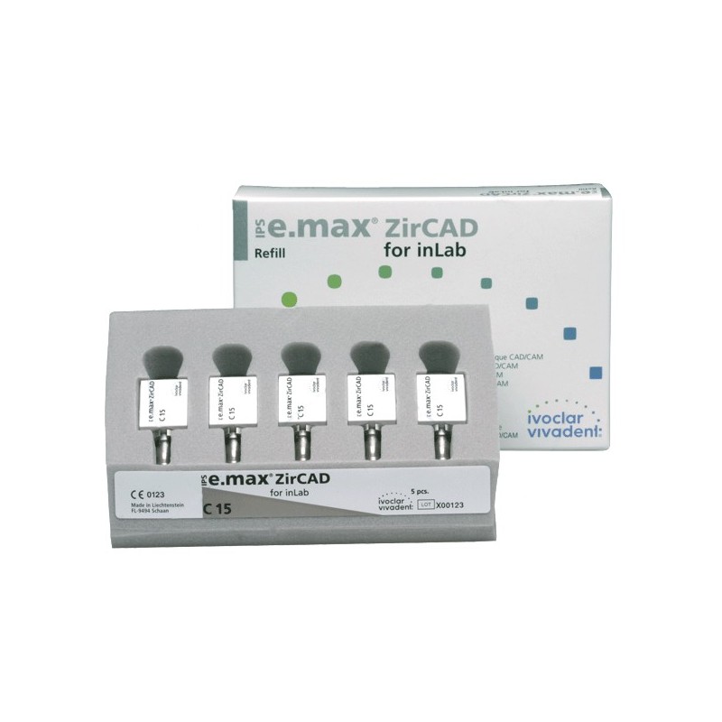 IPS EMAX ZIRCAD inlab C15L 5 ud