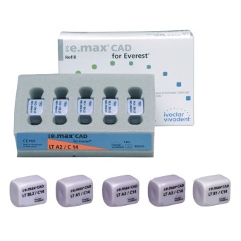 IPS EMAX CAD cerec/inlab LT BL2 C14 5 ud