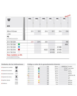 FG 222/6  839-014 FG DIAM. MEDIO 6U.