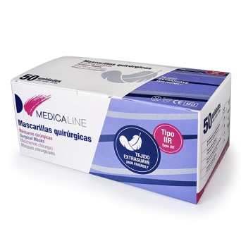 MASCARILLAS RECTANGULAR AZUL 50u.