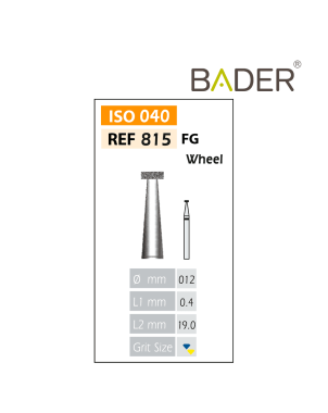 Fresas Diamante FG ISO 815-314-504-012 Amarillo Bader