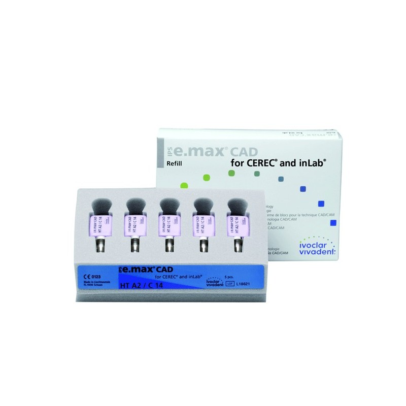 IPS EMAX CAD cerec/inlab HT B3 C14 5 ud