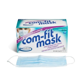 COM-FIT mascarilla resistente a fluidos 50 ud