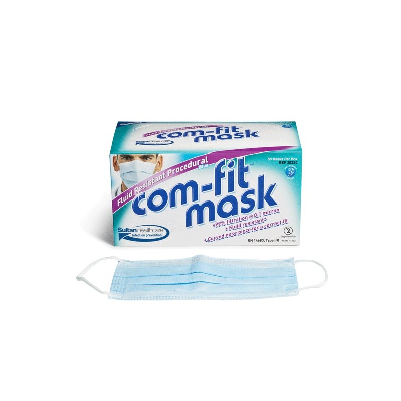 COM-FIT mascarilla resistente a fluidos 50 ud