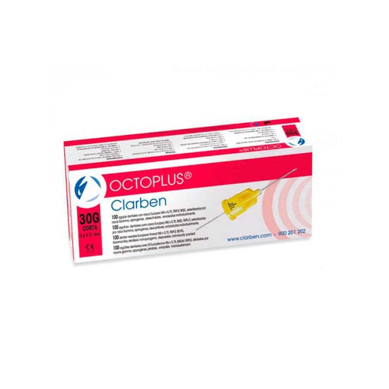 AGUJA OCTOPLUS C/PLAST. 0.3x21 30G CORTA 100u.