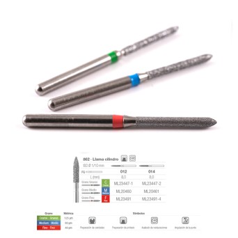 862C-012 FRESA FG DIAMANTE FIG 249 GRUESO 5 U.