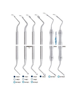 LS1145/7 CURETA OSEA 17cm. LUCAS LIQUID STEEL