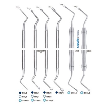 LS1145/7 CURETA OSEA 17cm. LUCAS LIQUID STEEL