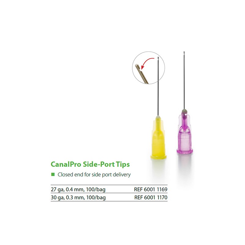 CANALPRO PUNTAS SIDE-PORT 27GA 100u.