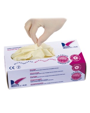 GUANTES LATEX PEQ.S/P. 100u