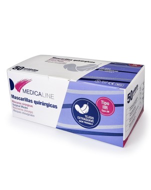 MASCARILLAS RECTANGULAR AZUL 50u.