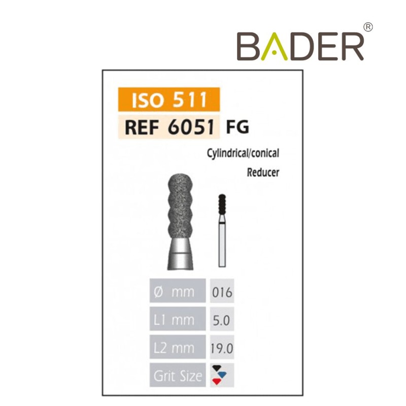 Fresas Diamante FG ISO 651-314-544-016 Negro Bader