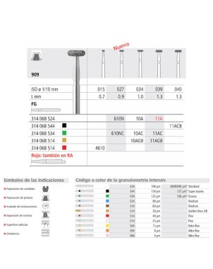 FG 10A/6  909-034 FG DIAM. MEDIO 6U.