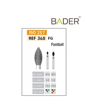 Fresas Diamante FG ISO 368-314-534-023 Verde Bader