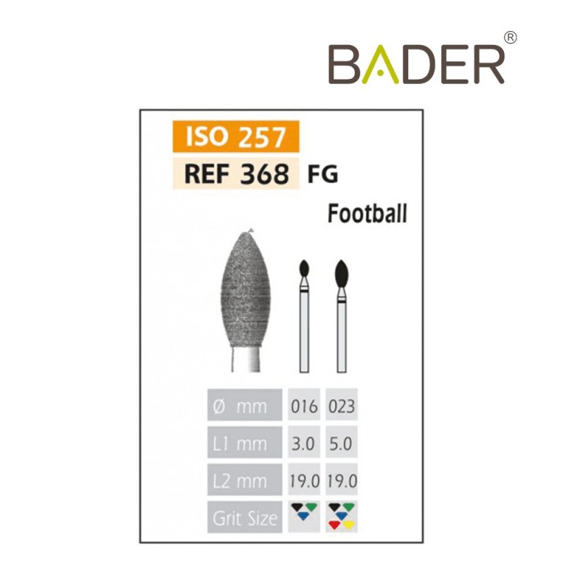 Fresas de Diamante FG ISO 368-314-544-023 Negro Bader