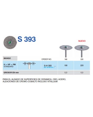 SH393-190 PM DISCO DIAM.MACIZO