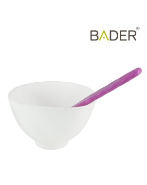 Pack Taza de Goma L + Espatula Plastico Bader