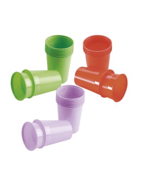 VASO PLASTICO MONOART lila 200 cc 3000 ud