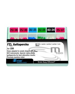 GUTAPERCHA MTWO CONICIDAD .06 Nº30 60u.