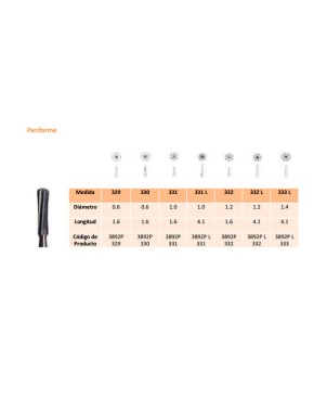 331L FG CARB.TUNGS.FIG.7 5uds.
