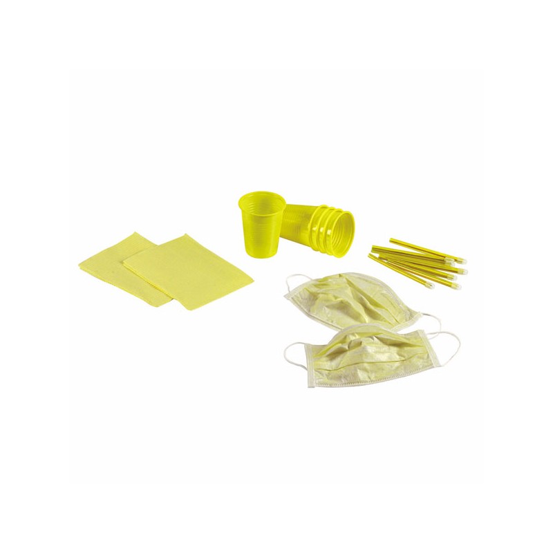 KIT 4 DESECHABLES AMARILLO 500 PACIENTES